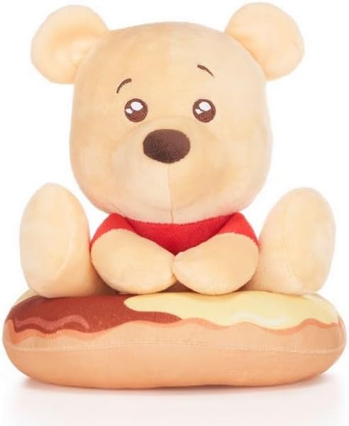 Winnie The Pooh Plush 8inch Disney WTP Soft Toy Doughnuts