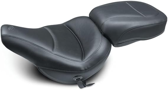 Mustang Motorcycle - 18-21 Harley Heritage Classic & Deluxe Standard Touring Passenger Seat - Black