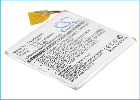 Cameron Sino Battery for iPod Nano 3rd 4GB, iPod Nano 3rd 8GB, iPod Nano G3 4GB, iPod Nano G3 8GB PN: 616-0311, 616-0333, 616-0337 450mAh / 1.67Wh