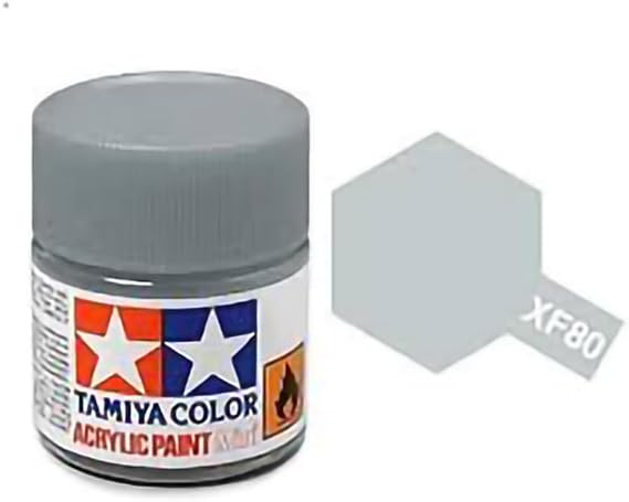 The Hobby Company Tamiya Flat Acrylic Paint Mini 10ml Royal Light Grey XF80