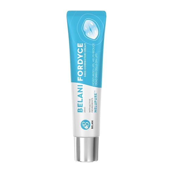 Belani Fordyce Cream - Helps Reduce Fordyce Spots, Daily Hydrating Lip Care for Dry, Chapped & Dark Sensitive Lips with Sunflower Oil, Lotus Extract & Shea Butter (0.7 Oz)