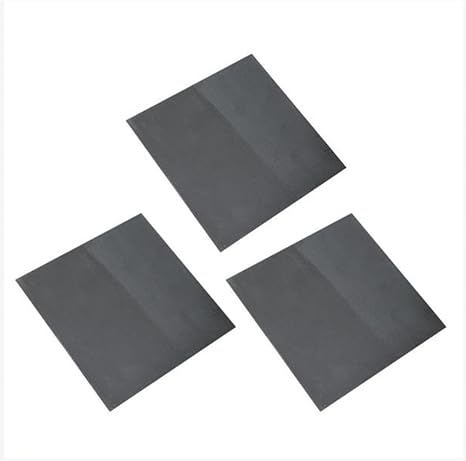 High-Performance Graphite Sheet Foil Plate for Conductive Heat Dissipation - 50mm x 50mm, 0.5mm to 10mm Thickness(T 0.5mm 3pcs)