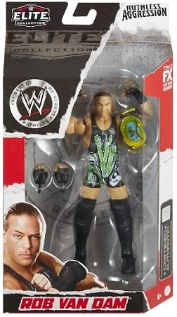 WWE Elite Collection Ruthless Aggression Series Articulated Wrestling Action Figures (Rob Van Dam RVD)