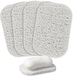 Premium White Soap Holder, Bathroom Accessory, 4 Pack