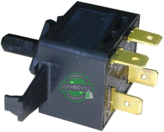 WP3395385 CKD395385X compatible with Whirlpool, Maytag, KitchenAid, Jenn-Air, Amana, Dryer Switch Push-Start fits old number WP3395385, 3395385