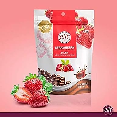 ELIT Milk Chocolate Covered Strawberry Dragee - 1 Pack