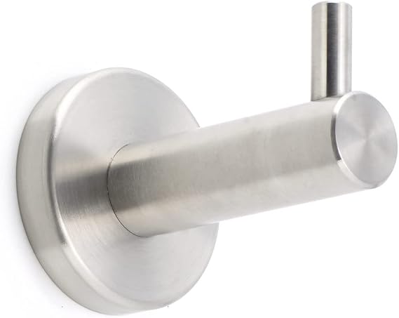 Richelieu | Bridgeport 2-in Bathrobe & Towel Hook, Brushed Stainless Steel