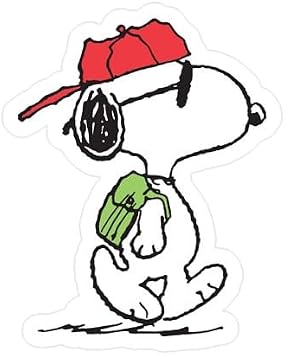 CafePress Snoopy Joe Cool Small Die Cut Sticker, 3"x4" Matte Finish