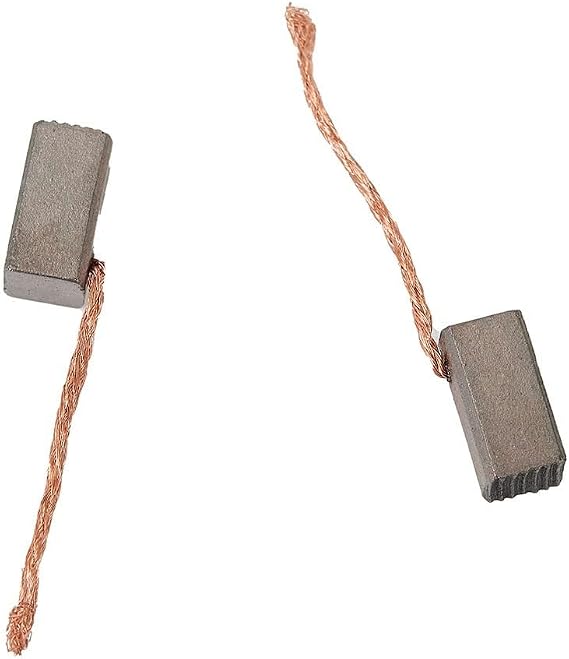 Carbon Brushes 5x5x10 mm Replacement Set for Wiper Motors, Climate Control Fans, and Auxiliary Water Pumps, Copper Wire Construction for Home Workshop Power Tool Maintenance