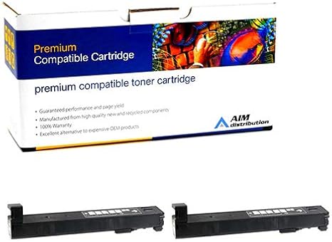 AIM Compatible Replacement for HP Color Laserjet Enterprise M855 Black Toner Cartridge (2/PK-29000 Page Yield) (NO. 826A) (CF310A2PK)
