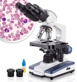 40X-2500X LED Binocular Compound Microscope w/ 1.3MP Digital Camera, 3D Stage and Interactive Student s Friendly Software Kit Holiday Special