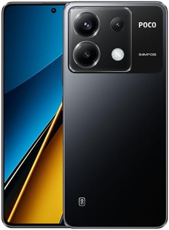 XIAOMI Poco X6 5G  4G LTE Global Unlocked 256GB  8GB GSM 6.67 64MP Triple Camera Tmobile Mint Tello Global  Car Fast Bundle Black