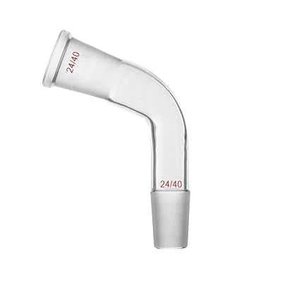 2440 Glass Bend Connecting Tube Ground Joint 105 Degree Bent Adapter Borosilicate Glass3.3 Made