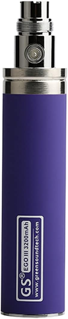 GreenSound GS Ego III 3200mAh Quality Battery E Cig Rechargeable Pen Batteries Nicotine Free Empty Device (Purple)
