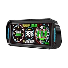 GPS Speedometer HUD Display for Car, F6 Car Intelligent 6.8" IPS LCD Screen with MPH/KM/H, Auto Brightness, Speed Alarm, Compass & Fatigue Reminder, Plug & Play Dashboard Display
