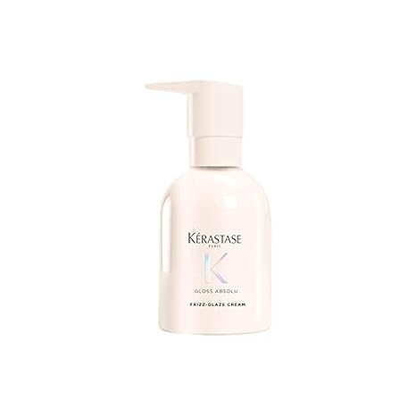 KERASTASE Gloss Absolu Anti-Frizz Styling Cream for Thick, Frizzy Hair, for Shine & Smoothness, with Hyaluronic Acid, Silicone-Free Formula