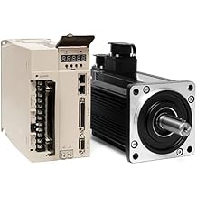 GTPBAO servo CNC 400W 750W 1.8KW 2.3KW Servo Motor with Driver Kit 60mm 80mm 110mm 130mm Flange AC Servo Motor Driver Set Industrial Controller (Size : 80 4Nm 730W 3000r)
