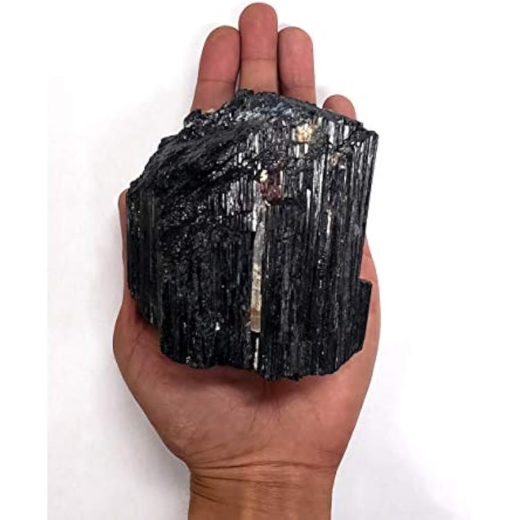 1 Black Tourmaline Chunk - 1 LB to 1.5 LB - Large Tourmaline Rod- Healing Crystal Stone from Brazil