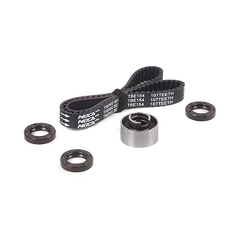 MPLUS Timing Belt Kit Fits 88-93 for Ford Festiva 1.3L/94-95 for Kia Sephia 1.6L/90-94 for Mazda 323 1.6L/92-93 for Mazda MX-3 1.6L /90-94 for Mazda Protege 1.8L SOHC