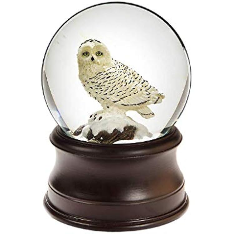 The San Francisco Music Box Company Snowy Owl Snow Globe