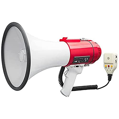 5 CORE 60W Peak Loud Megaphone - Siren  Recording  USB Flash  SD Card  AUX Professional Bullhorn Cheer Great for Coaching Football Baseball Factory