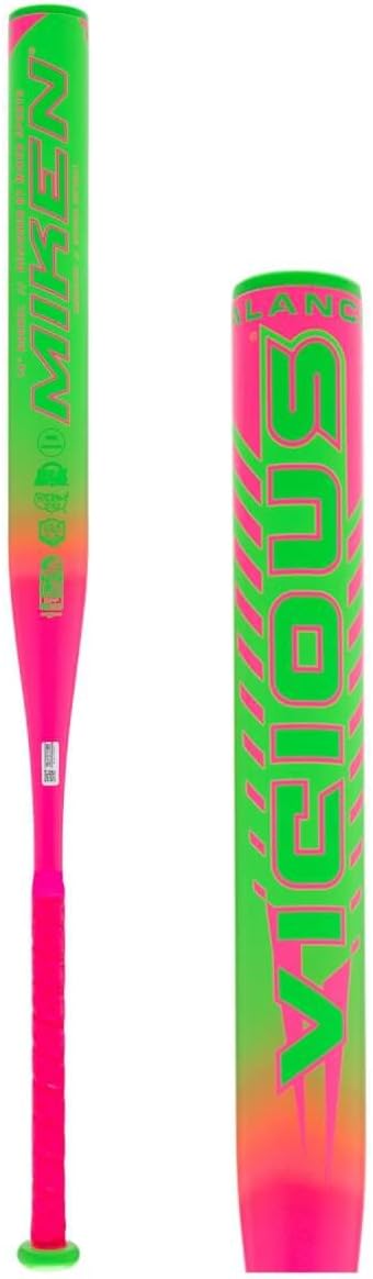 Miken Vicious 14" Balanced Dual Stamp Slow Pitch Softball Bat: MV14B1