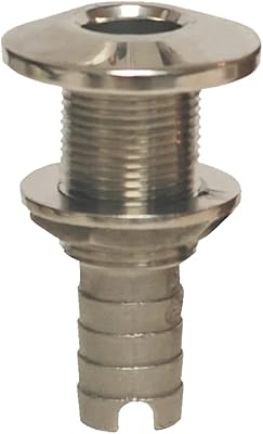 GROCO Stainless Steel Hose Barb Thru-Hull Fitting - 1-14