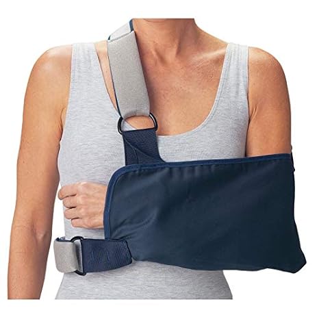 DJO 79-84165 Procare Shoulder Immobilizer with Foam Straps, Medium, 8" Height, 15" Length