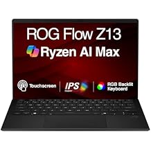 ASUS ROG Flow Z13 AI Gaming 2-in-1 Laptop 13.4" Touchscreen IPS WQXGA Display (AMD Ryzen AI Max+ 395, 64GB LPDDR5X, 1TB SSD, RGB KB, WiFi 7, Webcam, Bluetooth 5.4, Win 11 Home)