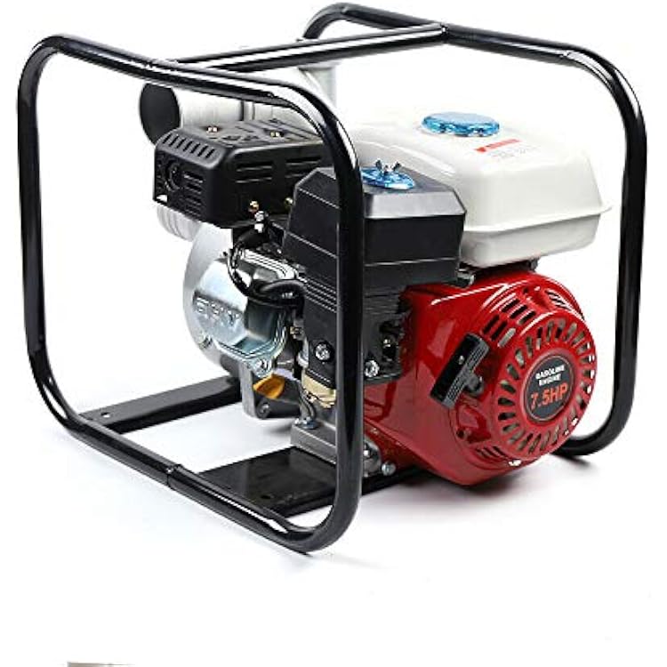 3 Gas-Powered High Pressure Water Pump - 210cc 4-Stroke Engine Water Transfer Pump 7.5HP Portable Irrigation Pump for Garden & Farm Use