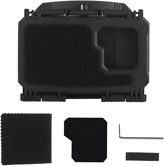 Universal Tactical Phone Mount for Plate Carrier, Hands-Free Chest Holder Compatible with All iPhone & Android (4.7-6.6 Inch Screen) (Black)