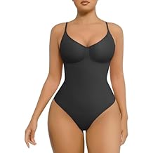FeelinGirl Women Shapewear Bodysuits Tummy Control Bodysuit Thong Slimming Full Bust Shapewear Body Shaper XL-XXL