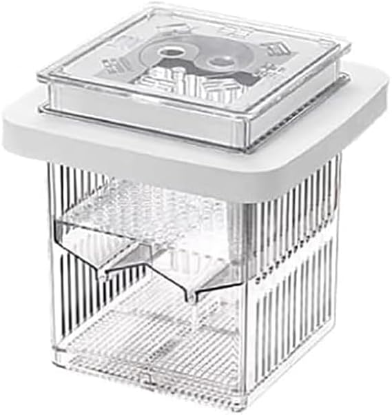 Fish Tank Acrylic Floating Breeding and Hatching Isolation Box Fish Isolation Box for Aquarium (White)