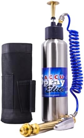 B&G - AccuSpray Elite Compact Sprayer (24000100) - 16 oz Stainless Steel Tank Extenda-Ban Valve - 4-Way Crack & Crevice Tip Includes Belt Holster Adjustable Brass Nozzel Multipurpose Spray