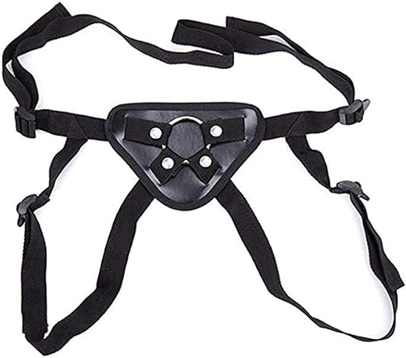 Adjustable size Soft Belt Underwear with Reinforced Crotch for Men Women Couples role play (US, Alpha, One Size, Regular, Regular, Women, Black)