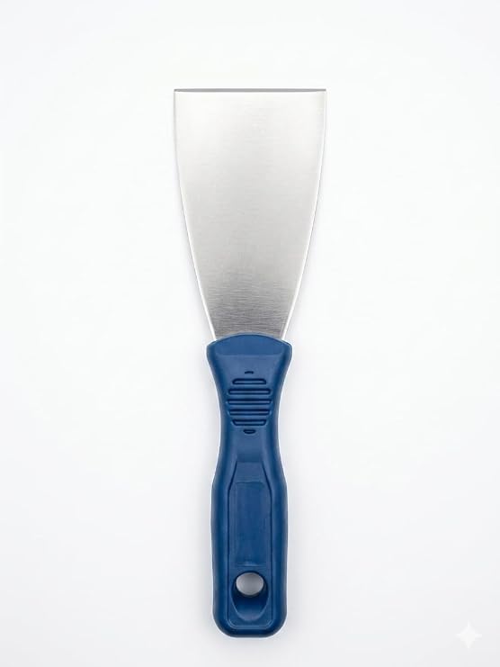 Profesyonel Çelik Spatula 6 cm – Ergonomik Plastik Saplı Macun Küreği – Duvar, Alçı, Boya ve Tamir İşleri İçin Çok Amaçlı Kazıma Spatulası