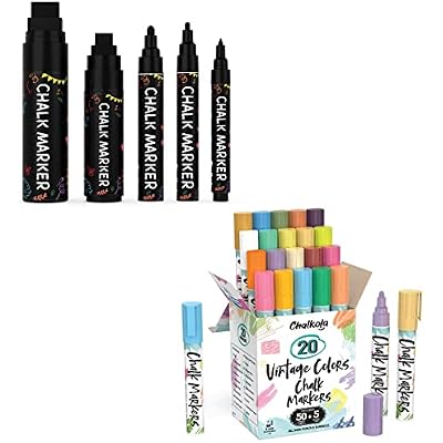 Chalkola Ultimate Art Bundle - Black Variety  20 Vintage