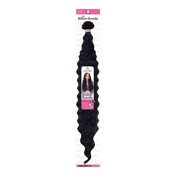 Mayde Beauty Bloom Bundle Weave LOOSE DEEP 24" (1-Pack, 4 Medium Brown)