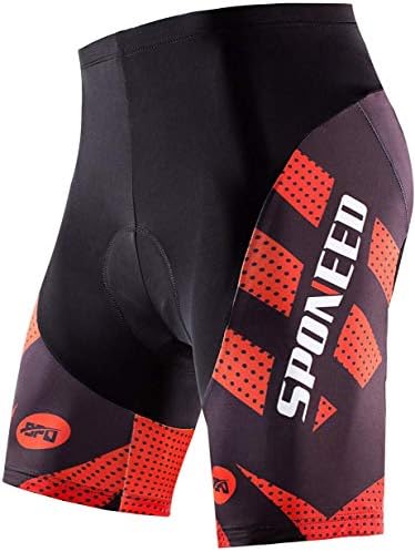 sponeed Mens Cycling Shorts Padded Bicycle Riding Pants Bike Biking Clothes Cycle Wear Tights