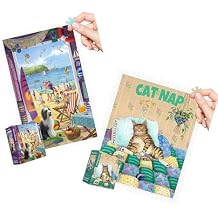PieceRelax - Two Plastic Jigsaw Puzzles Bundle - 1000 Pieces Summer and 500 Pieces Gary Patterson - Cat Nap [H3441+H3468]