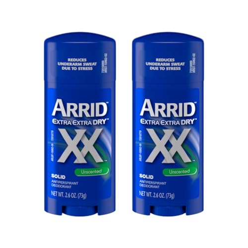 ARRID XX Anti-Perspirant Deodorant Solid Unscented 2.6 oz  Pack of 2