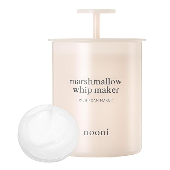 NOONI Cleansing Bubble Foam Maker - Marshmallow Whip Maker | Gentle Deep Cleanser For Skincare, Rich Foam Maker For Face Wash, Gift, Remove Impurities, for All Skin Types