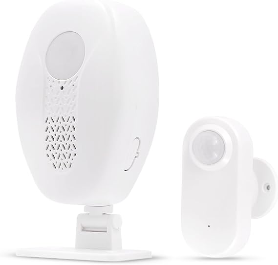 Waytronic Wireless Motion Sensor Alarm Indoor,Door Motion Activated Bell for Home Doorway,Business Entry,Garage Security,Store Entrance,Pet/Elderly/Dementia Patient Monitoring