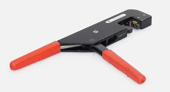 75_Z-0-0-1 Professional Large Crimping Tool, Type G, Without Inserts, Black/Red