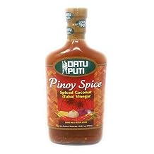 Datu Puti Pinoy Sauce Spiced Coconut Tuba Vinegar, Net Wt 12.68fl. oz 375mL