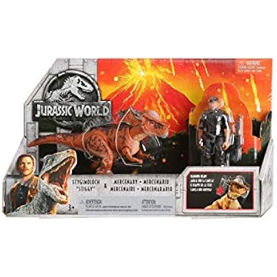 JURASSIC WORLD STORY PACK Stygimoloch Stiggy & Mercenary