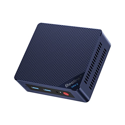 Beelink Mini PC, Mini Computer Mini S12 12th Gen Quad-Core N95, Desktop Computers 12G LPDDR5 RAM 256G SSD, Small PC 4K UHD Dual HDMI, Dual WiFi2.5GBT4.0 for OfficeHTPCHomeW11 Home