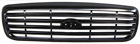 Compatible with 98-11 Crown Victoria Front Horizontal Bar Design Grill Grille Assembly Black