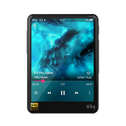 HiBy R3 Pro Saber Hi Res Music Player HiFi Lossless Audio Player mp3 Player with Bluetooth and WiFiTidal&Qobuz StreamingDual ES9218P Chips2.5mm Balanced OutputFull Touch Screen Black
