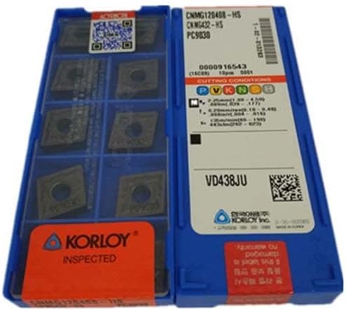 KORLOY 100% Original CNMG CNMG12 CNMG1204 CNMG120408 HS CNMG120408-HS PC9030 Diamond Cylindrical Turning Tool